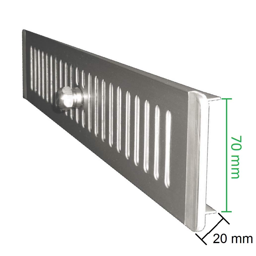 Alu-Lüftungsgitter 60x225mm - Perfekte Belüftung Für Schränke & Badezimmertüren