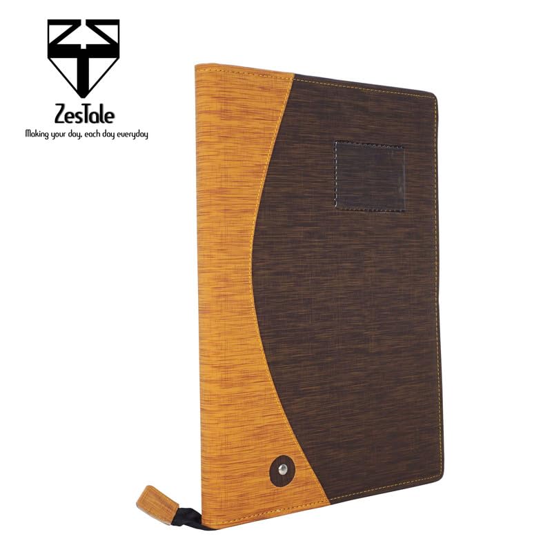 Image of ZesTale Professional Leatherette File Folder /Document Holder (20 Leaves) | Multipurpose Professional File Folders for Certificates Holder for Men and Women