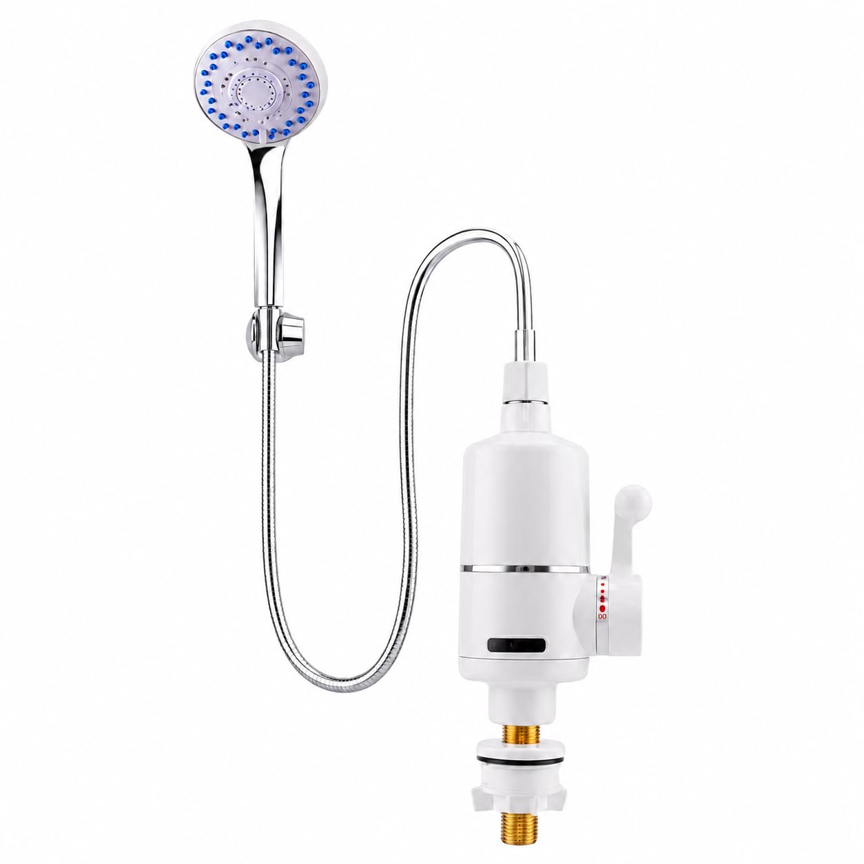 VIVITO 220V Instant Electric Water Heater with Hand Shower | Tankless Fast Heating Shower Head Water Heater | 360° Rotating Water Tap with LED Temperature Display | 1.5m Stainless Steel | Pack of 1-image-36
