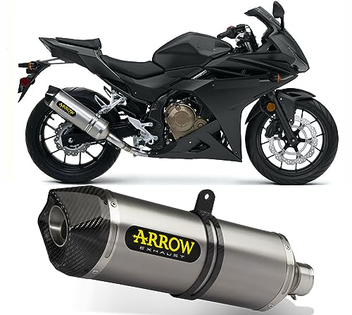 Escape Arrow 71804ak homologado con fondo de carbono para reducir peso en Honda CBR 500 R