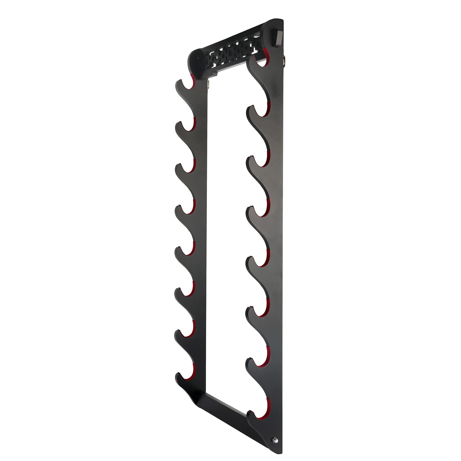 GUIIYLGG Sword Holder Katana Wall Mount - 8 Tier Samurai Sword Display Rack Wand Wakizashi Tanto Wall Hanger Sword Rack Sword Stand Display