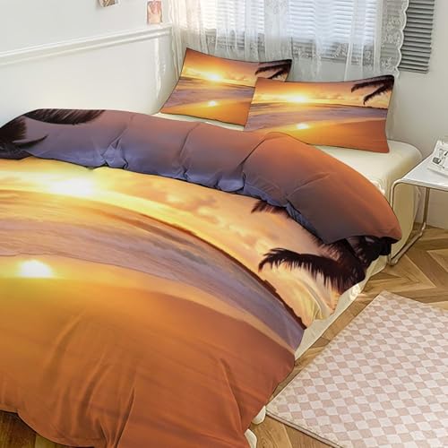 Parure de lit douce grand lit double avec 2 taies d'oreiller - 2