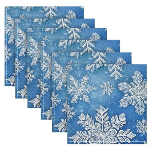 Servilletas de Tela Azul Set x6 50.5x50.5 cm miniatura 6