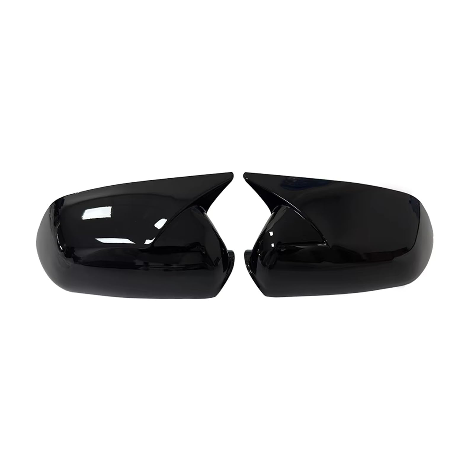 Wing Mirror Cover for VW for Polo 2005 2006 2007 2008 2009 Car Rearview Side Mirror Cover Wing Cap Exterior Door Housing Trim Adhesive Sticker(Gloss Black)