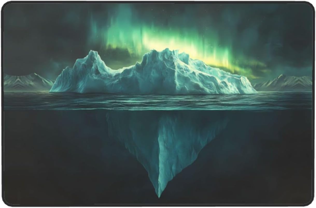 Iceberg Under The Iceberg Picture Anti-Slip Floor mat Carpet Rug 72"x48" for Living Room Office Coffee Table Bed Balcony