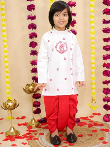 Image of BownBee Kids Ethnic Wear Dhoti Kurta Set | Traditional Festive Clothing for Children | Indian Wedding & Celebration Wear | Comfortable Fit