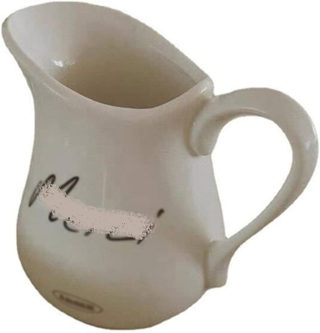 Jarra de Leche, Salsera, Taza de Agua, Jarra, cremera, café, azúcar, Salsa, Grande, 310 ml, cerámica, Letra Impresa, Espresso, té de la Tarde, café, espumador