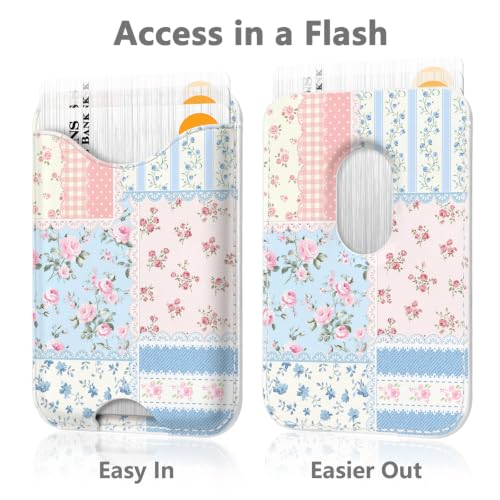 Image of Floral Phone Magnetic Wallet for Magsafe Compatible with iPhone 12-17 Pro Max Flowers