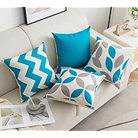 Coppia Federe Cuscini 30x50 Cm In Simil Lino - Ipoallergeniche, Con Zip Invisibile, Per Divano E Letto - Foto 2