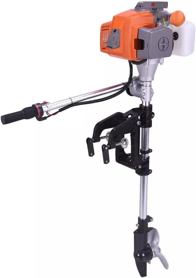 63cc 2 Stroke Gas 4hp Outboard Motor Jon Boat, Zodiac