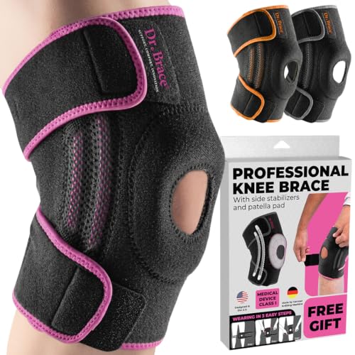 DR. BRACE ELITE Knee Brace with Side Stabilizers & Patella Gel Pads for Maximum Knee Pain Support...