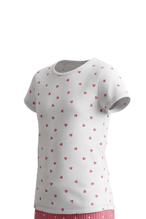 JIL Girls SS T-SHIRT WITH RIB LEGGING PJ Pajama Set