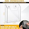 Thyle 2 Pcs Acrylic Brochure Holder With Suction Cups Wall Mount Window - View #11