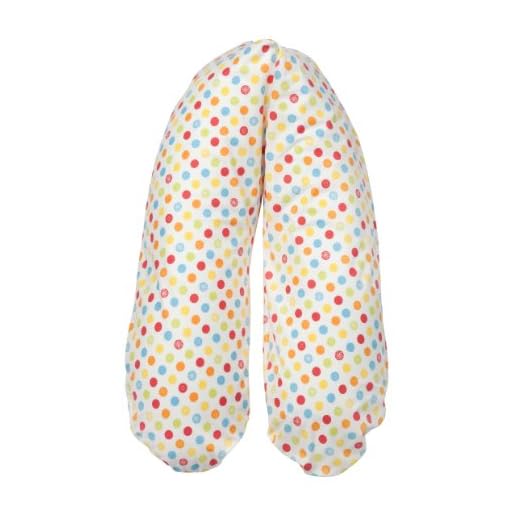 Flexofill 2008-2-536 Midi - Cubierta para una cojín de lactancia (170 x 34 cm), diseño de lunares, multicolor