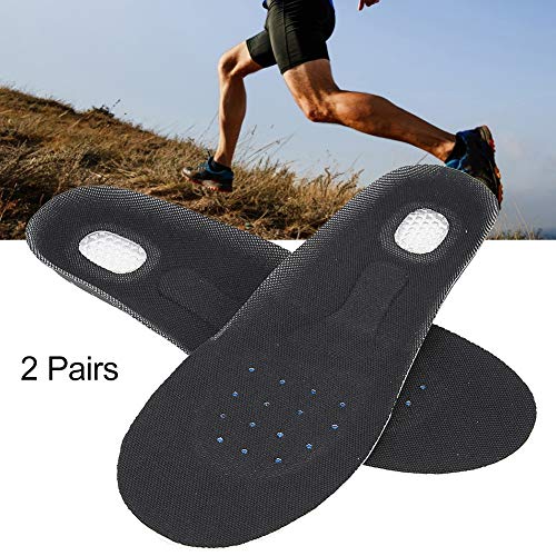 Semelle intérieure respirante à absorption des chocs - 2 paires de sport Unisexe Pied respirant Pad Soulagement de la douleur Semelles d'absorption des chocs Soins des pieds pour hommes et femmes(S) Cover