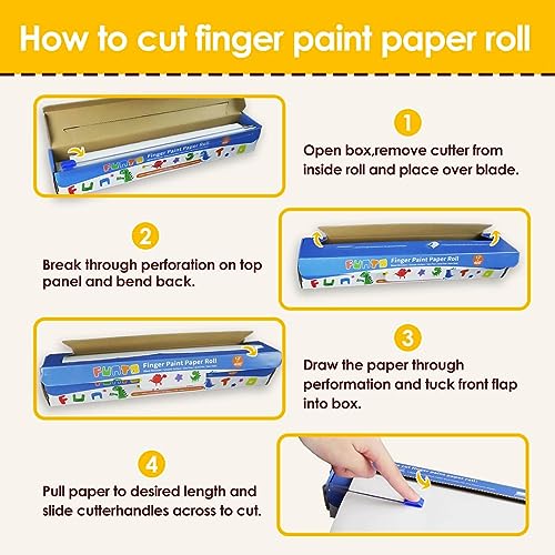 image for Funto Finger Paint Paper Roll, 12