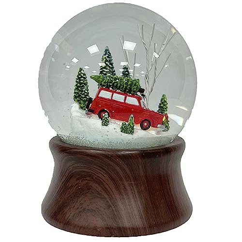 Red Truck Special Delivery Snow Globe with LED Light