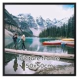 Giftgarden Cornice 50x50,Cornice Nera in PVC, Cornice da Parete, Decorazione per Casa,1 Pezzo