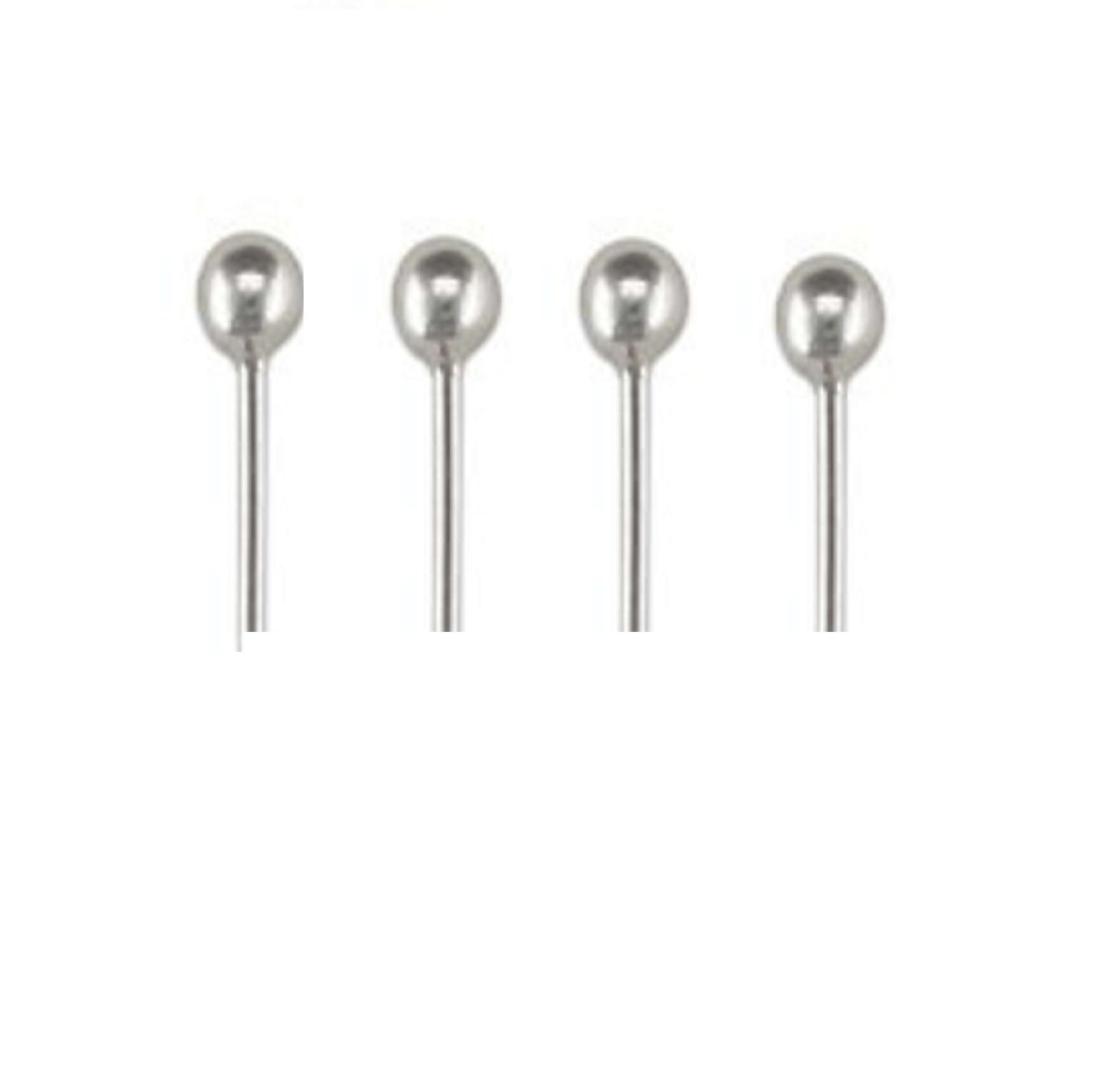 Mytoptrendz® - Tiny Small 2 mm Ball Nose Stud 925 Sterling Silver Set of '4'