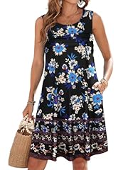 Black Blue Floral