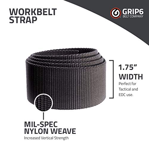 GRIP6 Workbelt - 1.5-Inch Adjustable Nylon Belts - Lifestyle and Tactical Belt for Men and Women - Made in the USA3