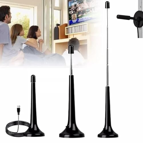 Antena Digital Interna Externa Full Hdtv 4 k Uhf Cabo 3,5 metros 4 dbi