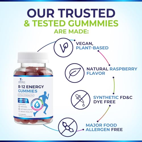 Nature's Nutrition Vitamin B12 Energy Gummies