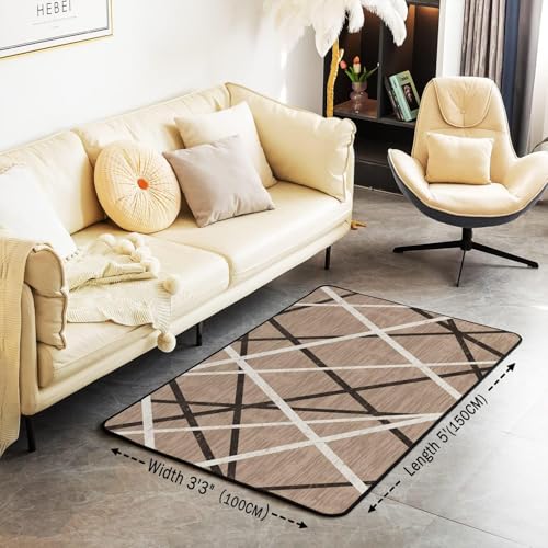 Tapis antidérapant 120x160 moderne pour chambre d'enfants - 3