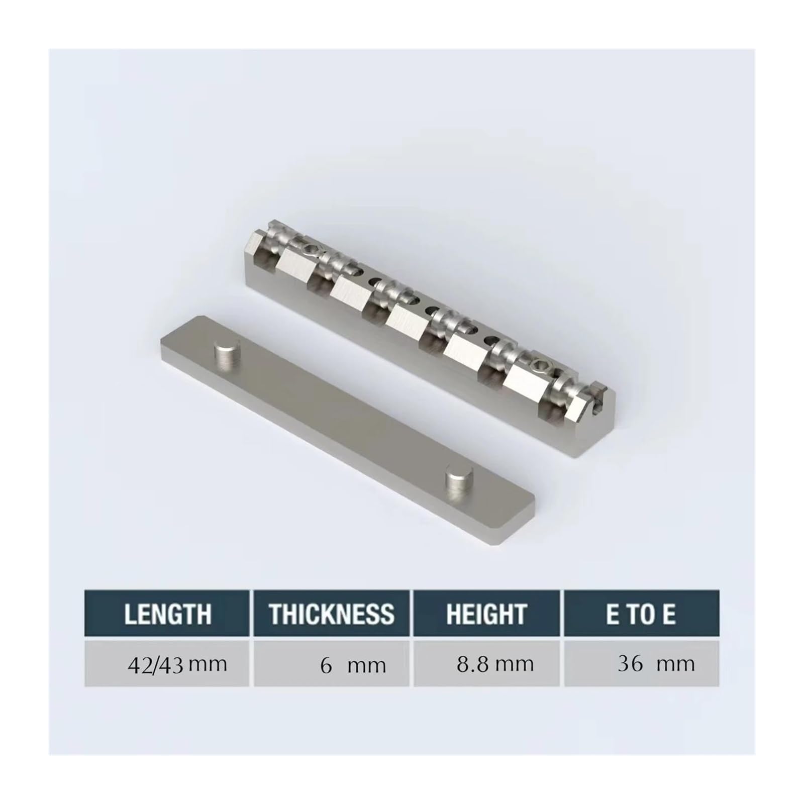 Écrou À Bille En Alliage De Titane Hauteur Réglable 42mm /43 Millimètres Remplacement D'écrou De Guitare Pour 6 Cordes Pour Guitare LP