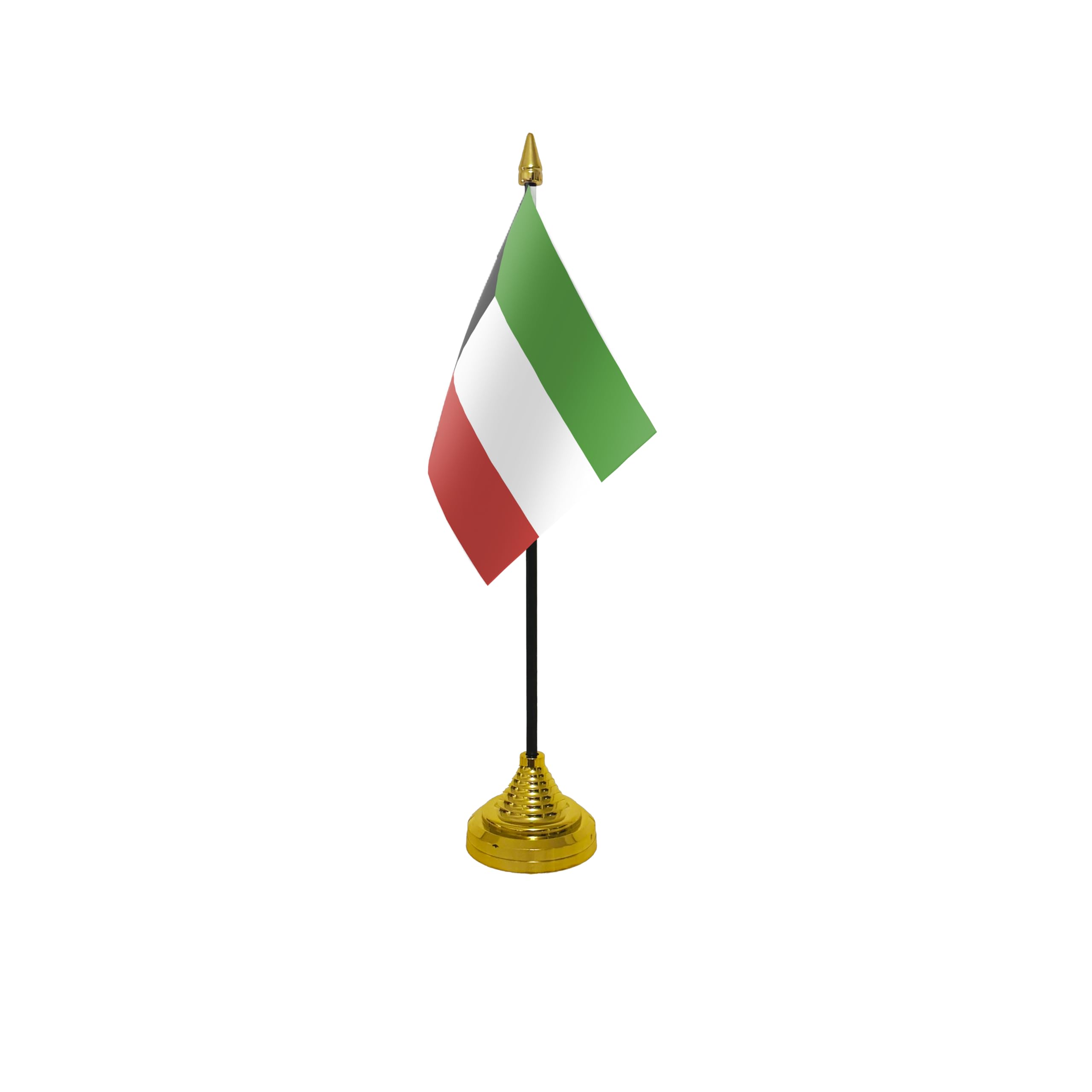 Flagtex Kuwait Small Table Flag With Gold Base