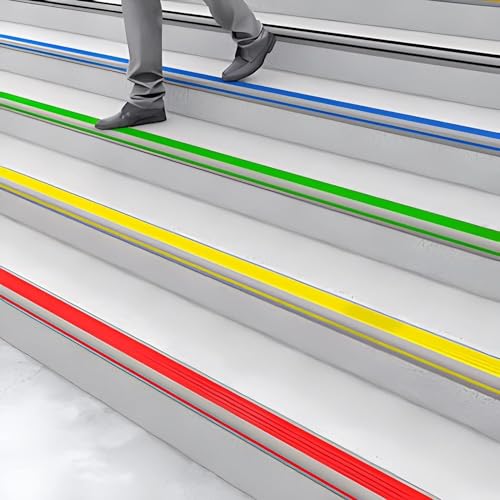 Protector de borde de escalera de goma en forma de L para peldaños de madera 120cm Rojo 4
