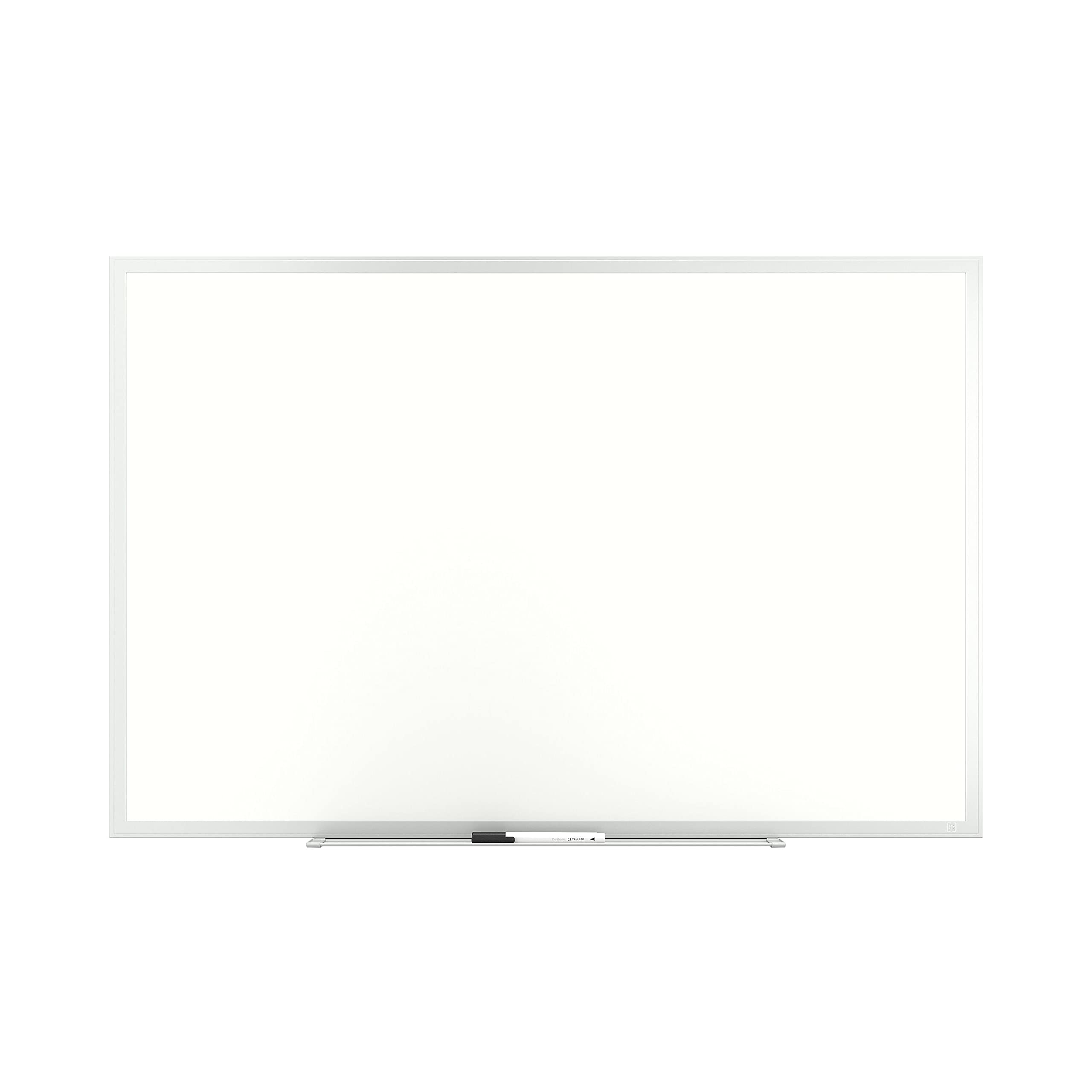 TRU RED Melamine Dry Erase Board, Gray Frame, 3-Ft X 2-Ft (Tr59355)
