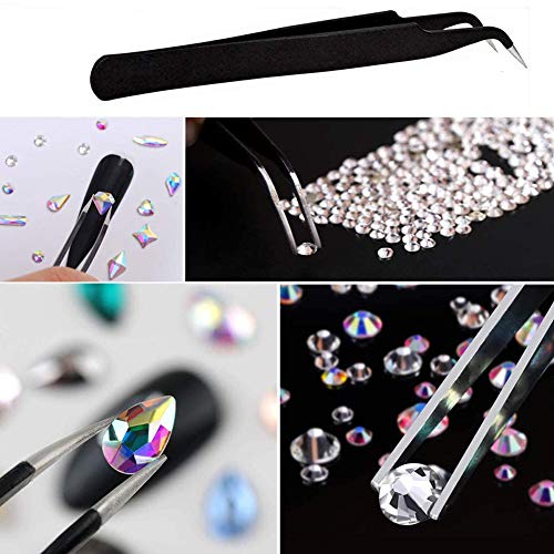 Nagel Kristalle AB Strasssteine mit Flache Rückseite Gemischt Nagel Diamant Stein für Nagel Kunst Kleidung Schuhe… – Bild 5