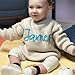 Personalized Knit Baby Beanie – Custom Embroidered Hat with Matching Sweater, Blanket & Pillow Options – 100% Cotton, Washable, Handmade Set – Newborn Gift for Baby Shower, Birth or First Photoshoot