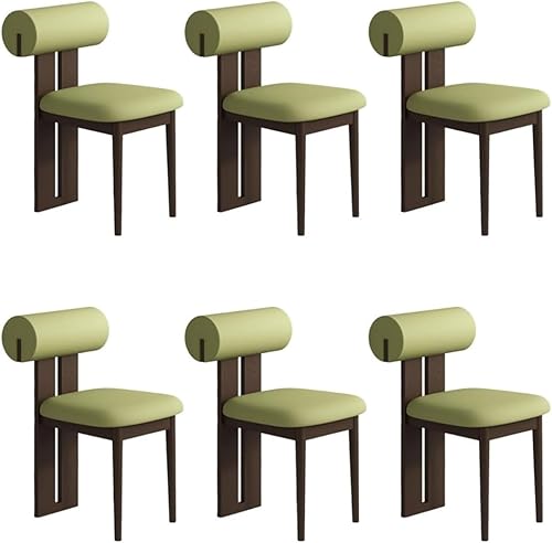 Miniatura 73 de YVYKFZD Juego de sillas de comedor de madera, sillas de cocina tapizadas, silla de comedor sin brazos, silla de sala de estar única, para oficinas,
