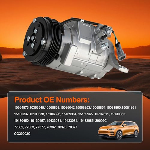 Image of CO 29002C AC Compressor Replacement for Cadillac Escalade 2002-2014,for Chevy Tahoe Avalanche Suburban Silverado 1500 5.3L V8 2003-2014,for GMC Yukon XL,Sierra 2000-2014,#15036042,15068853,15068854