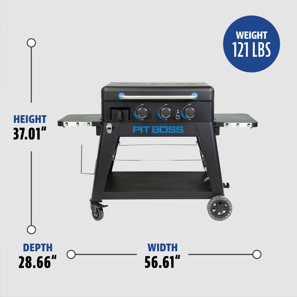 Pit Boss Grills PB3BGD2 - Plancha de gas, 3 quemadores-1508 "², color negro