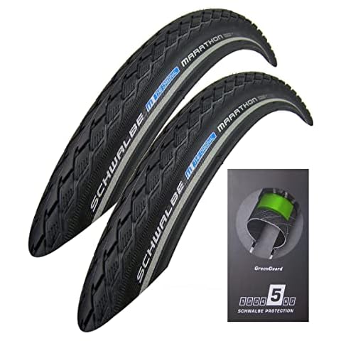 2X Schwalbe Marathon 40-406 Drahtreifen GreenGuard 20x1.50 Fahrradreifen Mantel Cover