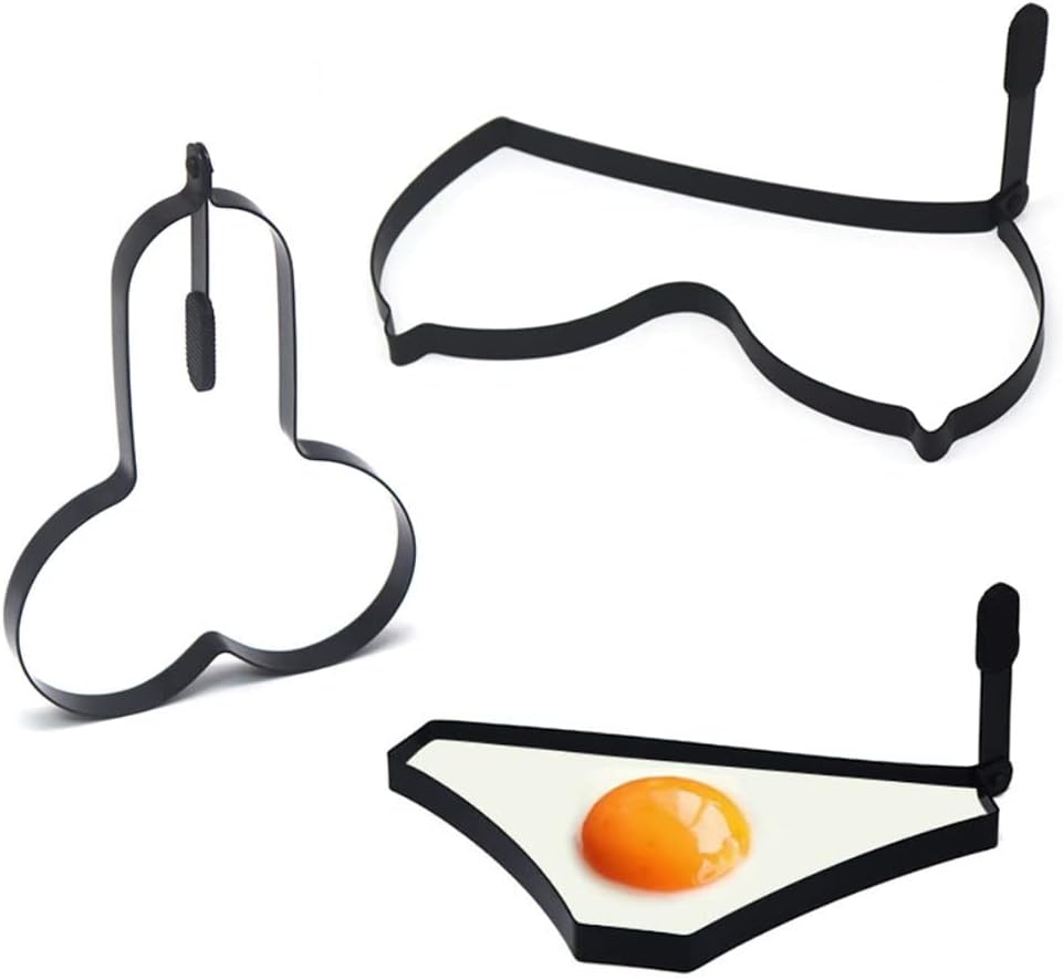 Funny Fried Egg Cooking Rings, NonStick Stainless steel