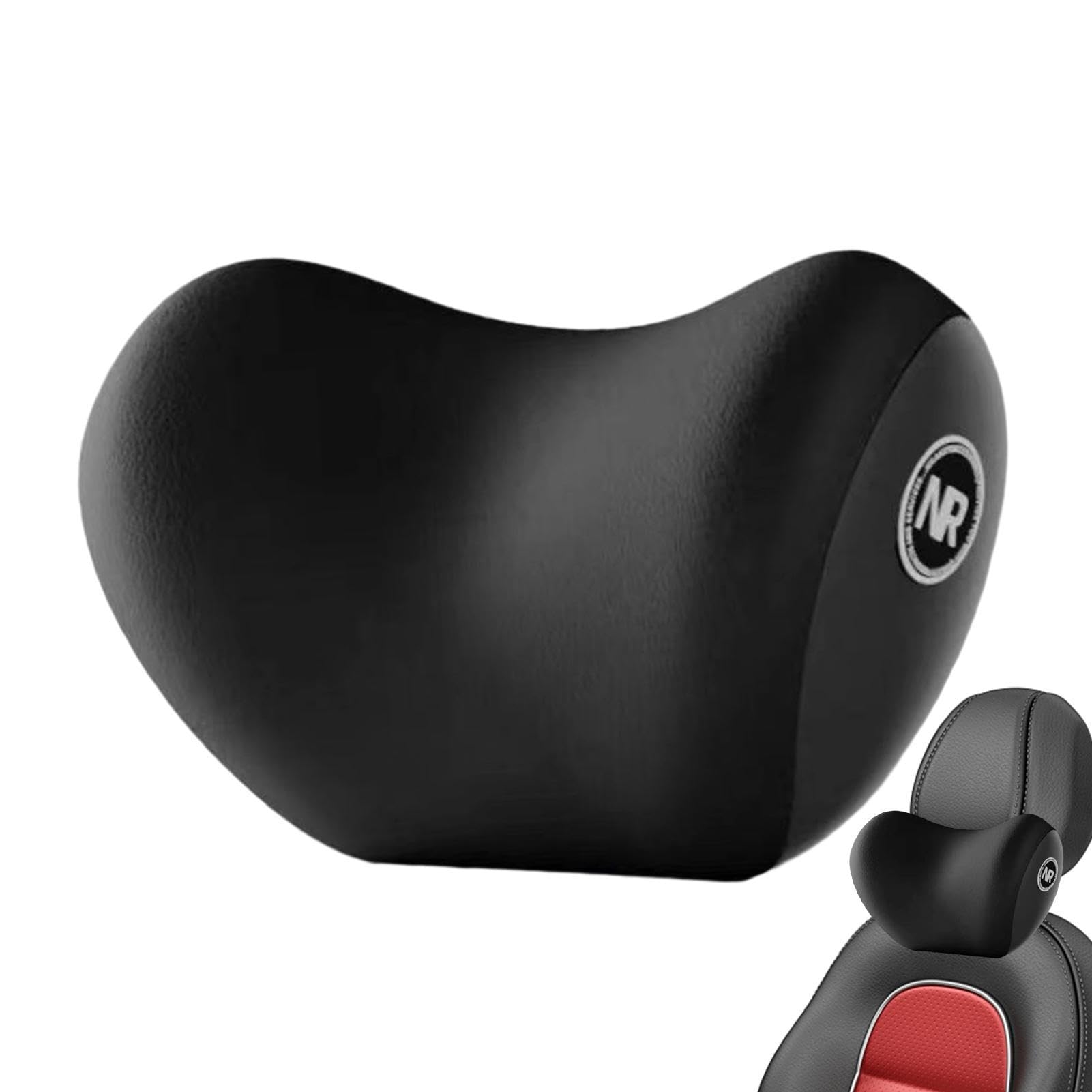 FLAVAS Car Headrest Pillow - Lumbar Seat Cushion with Foam,Car Seat Supplies for Driving Safety for SUV, Trucks, Vehicles, Caravans, Minivans