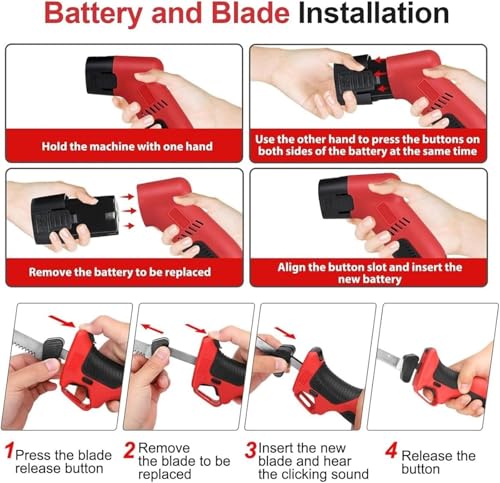 Couteau à fileter électrique rechargeable pour poisson avec 2 piles de rechange