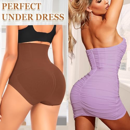 Image of Werena Tummy Control Shapewear Panties For Women Seamless High Waist Shaping Body Shaper Girdle Underwear