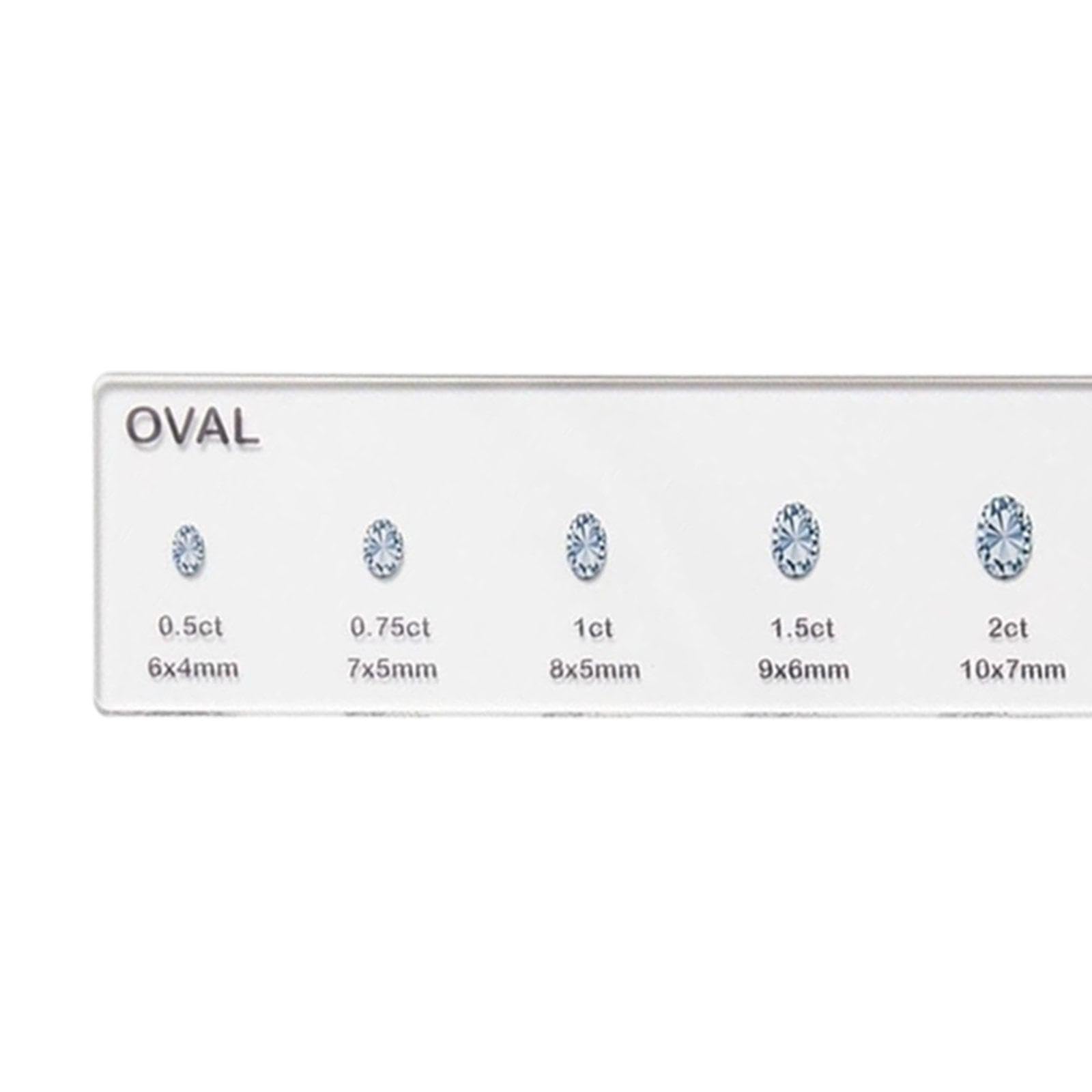 VELURA Diamond Sizes Shape Compare Tool Portable Size Reference Transparent Utility Oval|Jewelry & Watches | Loose Diamonds & Gemstones | Cubic Zirconia|1x Diamond Sizes Shape Comparison Tool-image-6