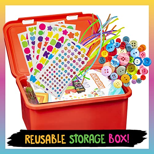 Original Stationery Jumbo Playdate Craft Kit, Over 1000 Fun Arts & Crafts Supplies To Make Slime Art & Kids Crafts, Ultimate Craft Set For Crafty Kids #TOP7