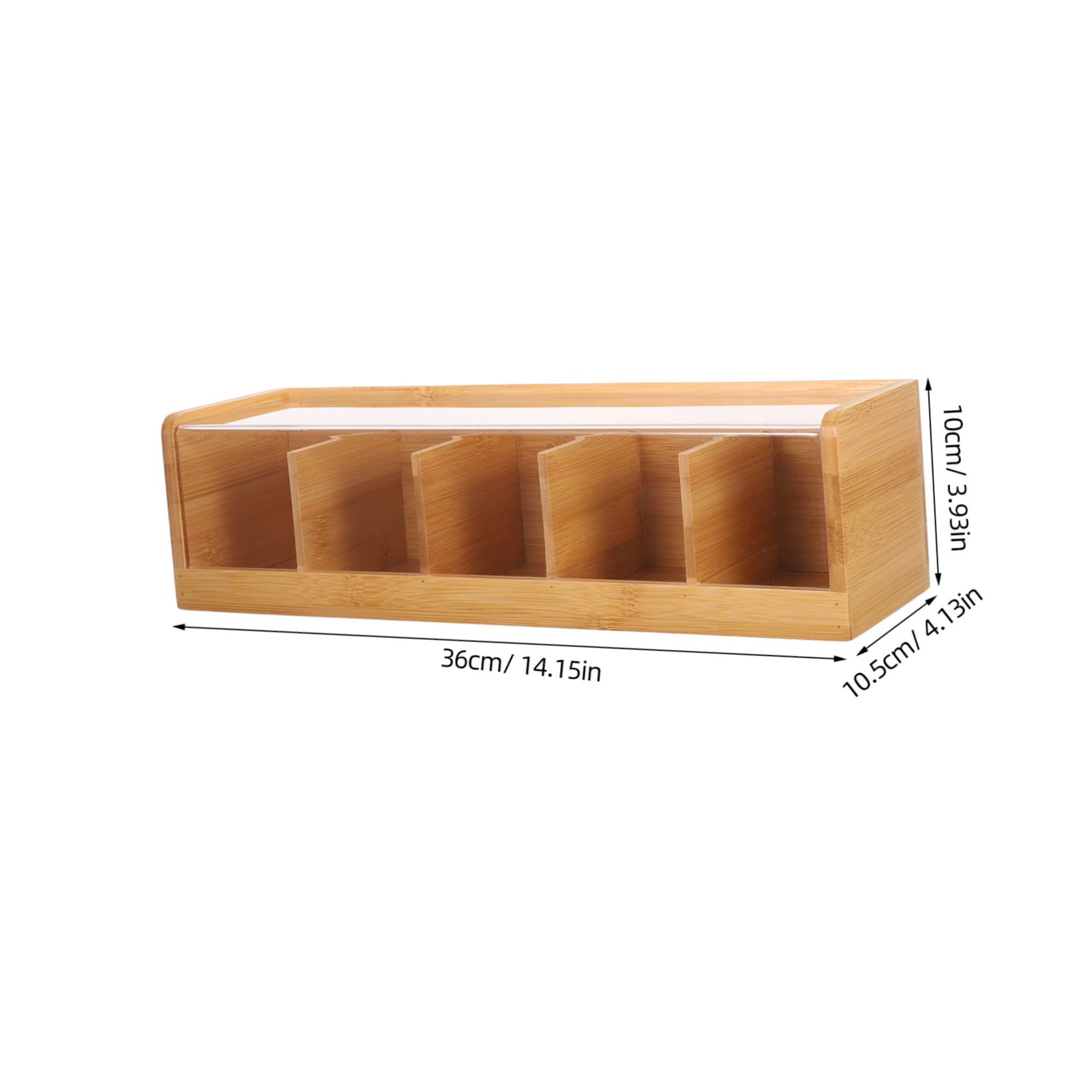 Tee Aufbewahrungsbox Mit Deckel Unterteilte Box Für Teebeutel Teebehälter Organizer Für Losen Tee Schützende Aufbewahrung Für Home Office Natur