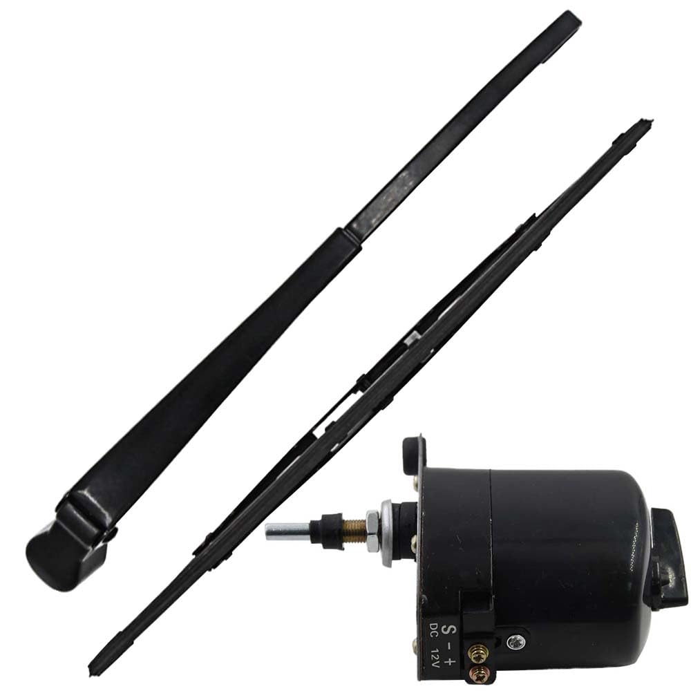 Parabrezza motore e braccio tergicristallo compatibile con Willys Jeep trattore 01287358 7731000001 0390506510 01287358