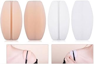 mollensiuer 4 x weiche Silikon-BH-Träger-Kissen mit Rutschfester Schulter-Protektoren, zur Schmerzlinderung, BH-Zubehör, f...