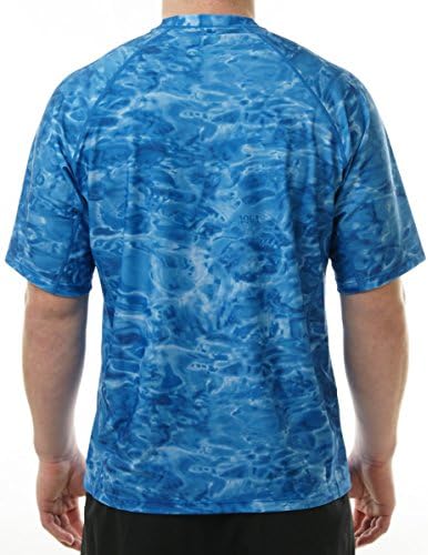 Aqua Design Mens Rash Guard Solar Shirt: Brief Sleeve Swim High Rashguard for Males 2