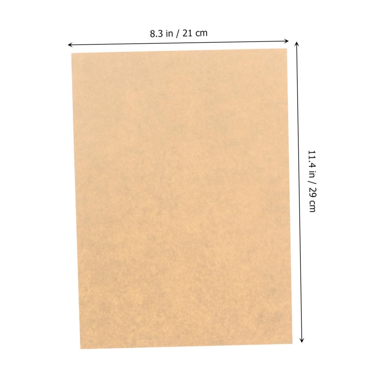 Operitacx Papier à Lettres Vintage en Kraft 100 Feuilles 120g Khaki