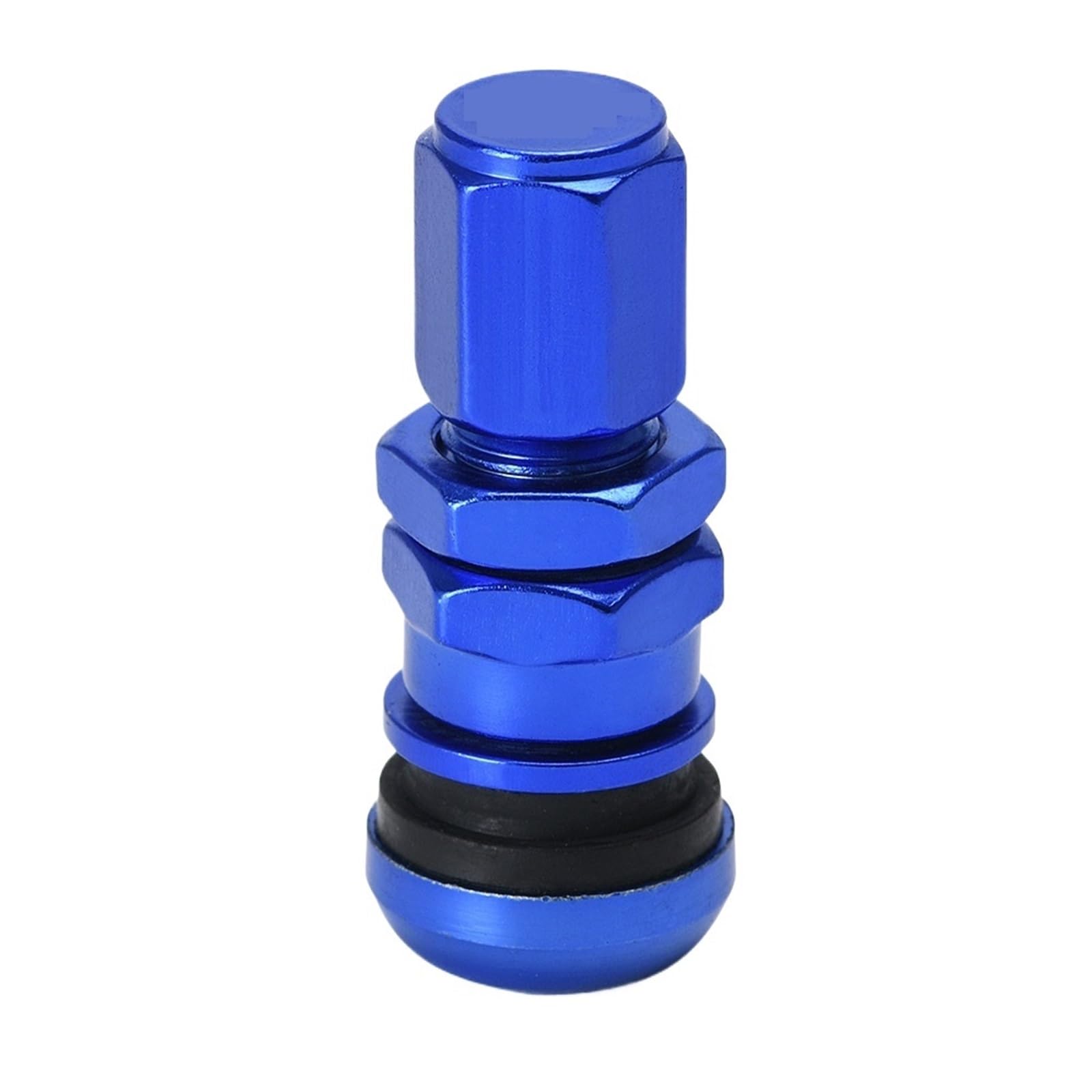1 Teile/Satz Universal Motorrad Auto Rad Tubeless Reifen Ventil Luftkappen for Reifen Ventilschaft Aluminium Metall Luft Ventilschaft(Blue PQY Logo)